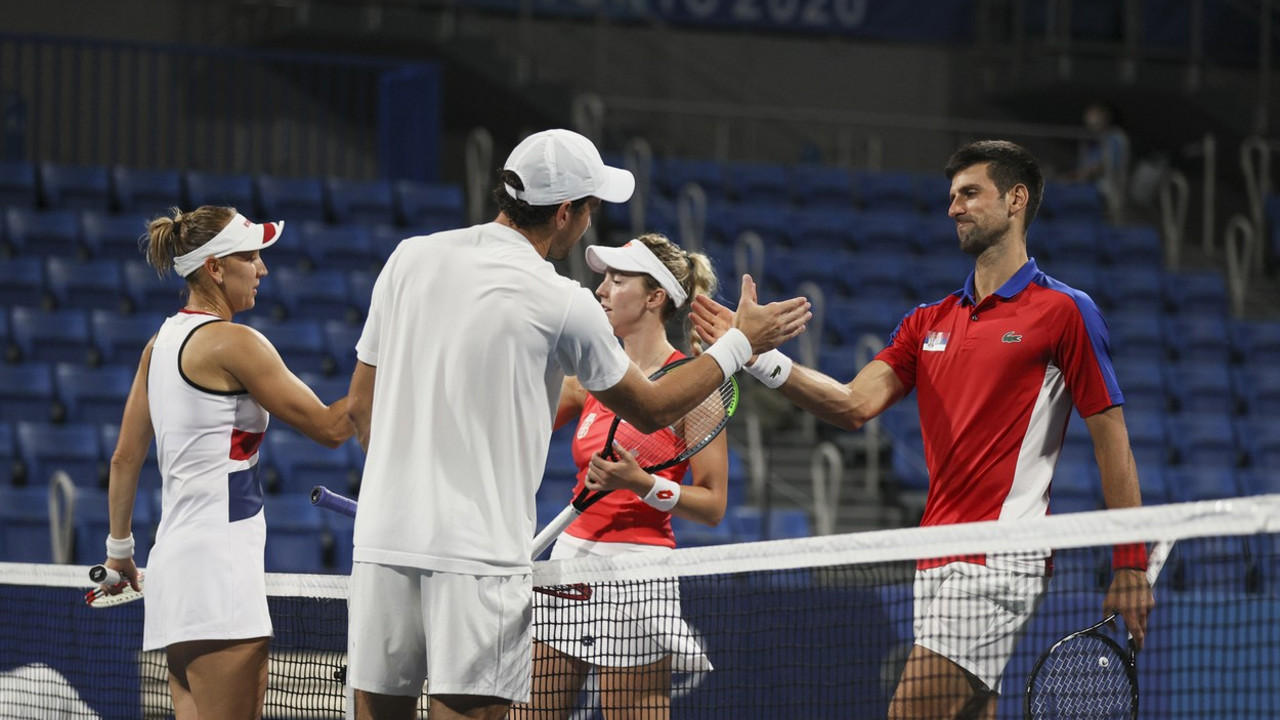 Jelena Vesnina, Aslan Karacev, Nina Stojanović, Novak Đoković