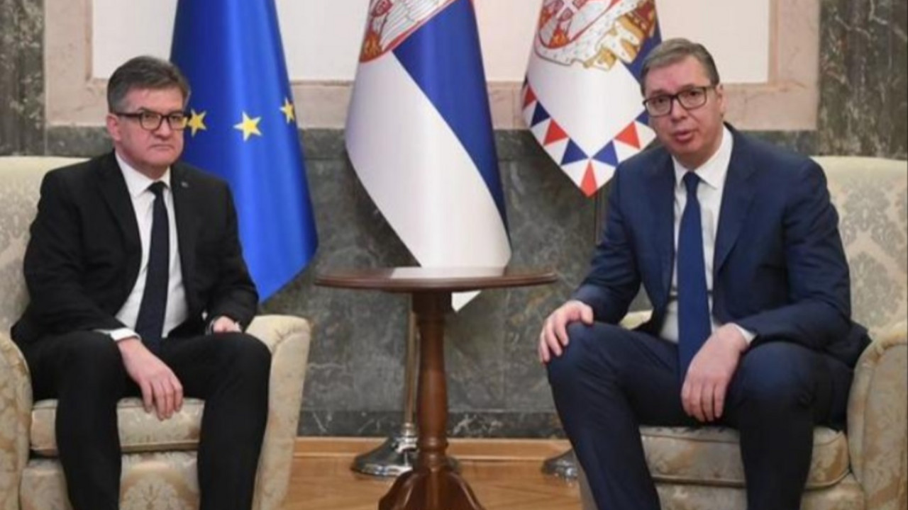 Aleksandar Vučić i Miroslav Lajčak