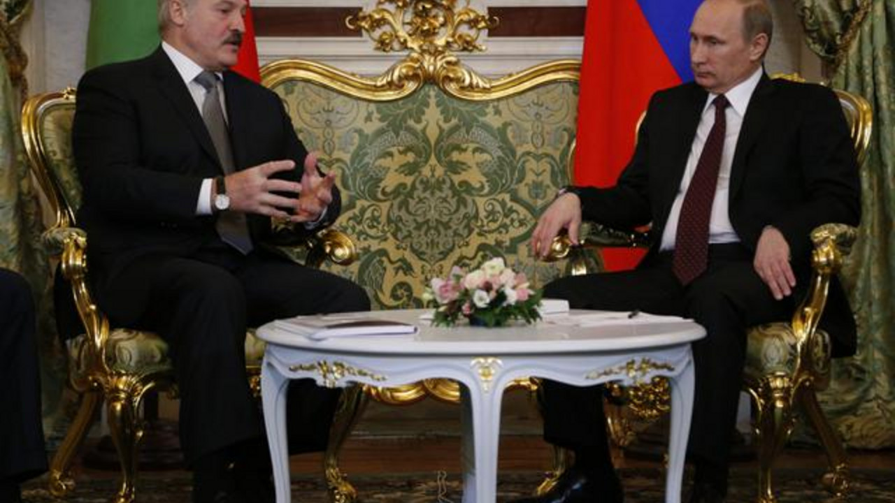 Aleksandar Lukašenko, predsednik Belorusije, sa Vladimirom Putinom, predsednikom Rusije