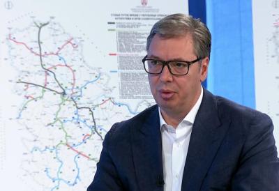 Vučić kritiziral blokado avtobusa z otroki, označil jo je za 'čisti kriminal'