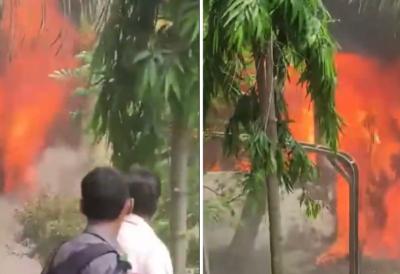 Strašna nesreća: Vojni avion uleteo u školu, ima mrtvih - Butkinja se rasplamsala na sve strane, deca u panici (VIDEO)