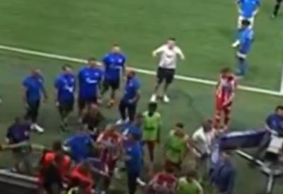 HAOS I TUČA U NADOKNADI VREMENA: Pogledajte nemile scene na meču Zvezde i Pafosa (VIDEO)