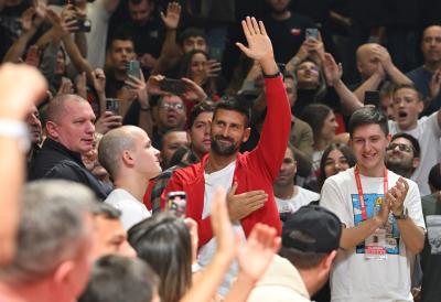 ODMAH NAKON PLASMANA U FINALE: Novak stiže na meč Partizan - Olimpijakos