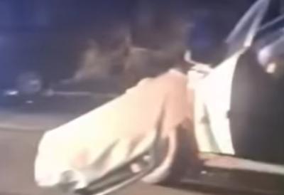 Strašna saobraćajna nesreća na Ibarskoj magistrali: Automobil uništen do neprepoznatljivosti, srča rasuta po putu (VIDEO)