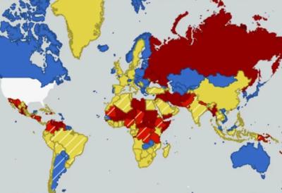 Crvene zone sveta: Amerika objavila mapu opasnosti - Ovde (ne) smete da putujete 2026