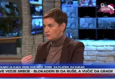 "Nema ovo veze sa Generalštabom, ovo je blokada Srbije" Brnabić zagrmela u Jutarnjem programu: Pa jel ste vi svi bre normalni?!