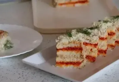 POSNA slana TORTA kao savršen predlog za Nikoljdan - Pravi se od hleba, u fil ide samo 4 sastojka, a svaki sloj je bogat