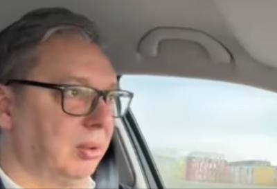 Vučić na putu ka gradilištu Ekspa: Mnogo se radujem svemu što nam predstoji u 2026. godini