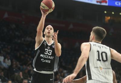 PARTIZAN STIGAO DO DESETE U NIZU: Crno-beli bolji od Kluža, debitovao Radanov