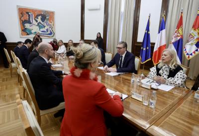 Vučić sa Baroom: Nakon sastanka potpisivanje izjave o projektu beogradskog metroa