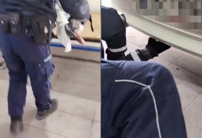 MUP objavio snimak drame na Batrovcima: Zavukli ruku ispod tablica BMW-a, pa se prenerazili - nećete verovati šta je pokušao da prokrijumčari (VIDEO)