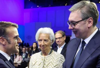 Vučić u Davosu sa Makronom: Uvek je dobro čuti šta lider Francuske kaže o aktuelnim izazovima (FOTO)