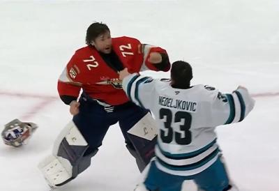 Gde se nađoše?! Srpski i ruski golman se POTUKLI u najjačoj ligi sveta! Sevali udarci, a sudije - ništa (VIDEO)