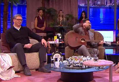 Pink će "goreti": U Amidži šou stigao predsednik Vučić, a onda je Ognjen uzeo gitaru i zajedno su zapevali legendarni hit