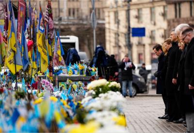 Evropa u Kijevu: Četvrta godišnjica rata obeležena u epicentru sukoba - 11 evropskih lidera posetilo Ukrajinu