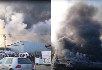 Raste broj povređenih u požaru u poznatoj fabrici nameštaja: Vatra se munjevito proširila, snimak sa lica mesta je jeziv (VIDEO)