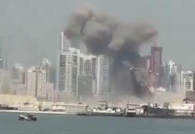 (VIDEO) Pakao u srcu Abu Dabija: Iranske rakete paraju nebo, eksplozije tresu grad – građani beže u skloništa, gust dim nad prestonicom