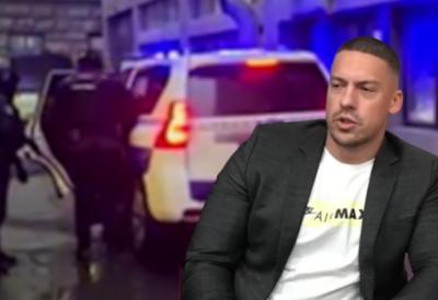 Snimak hapšenja mladića osumnjičenog za paljenje automobila Bake Praseta - policija ga lisicama uvodi u stanicu