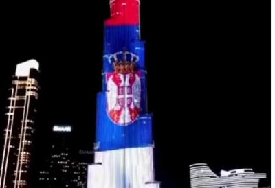 Burdž Kalifa u Dubaiju večeras u bojama srpske zastave: Oglasio se i predsednik Vučić - "Hvala, dragi prijatelji"