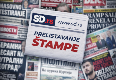 Naslovne strane dnevnih novina za 21. februar 2026