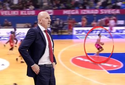 "Neko će da mu ruku slomi za to" Obradović još uvek šokiran što je protivnički igrač zakucao loptu u koš Zvezde