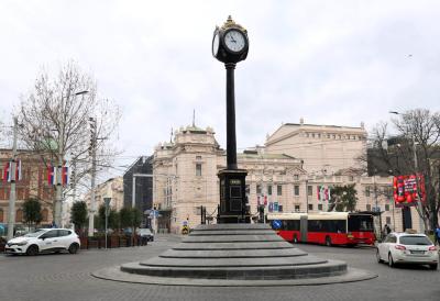 Mehaničko oštećenje na mehanizmu sata na Trgu republike nastalo usled delovanja vode pod visokim pritiskom