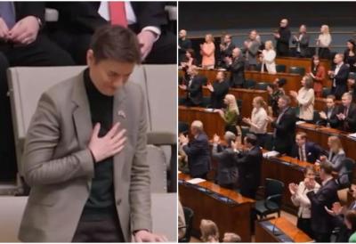 VELIKA ČAST I POŠTOVANJE ZA SRBIJU! Svi poslanici finskog parlamenta ustali i aplauzom pozdravili Anu Brnabić (VIDEO)