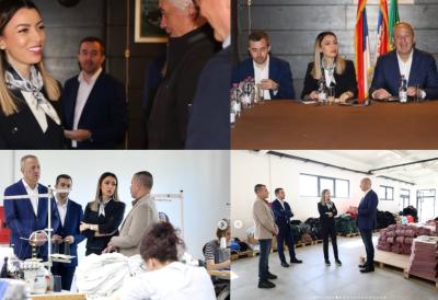 Ministarka Mesarović posetila Knjaževac: Konstruktivni razgovori sa privrednicima doneće nova radna mesta