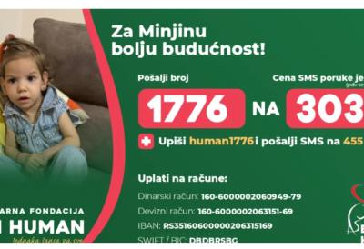 MALA MINJA SE BORI ZA ŽIVOT: Teške dijagnoze i hitna pomoć potrebna za terapije i rehabilitaciju