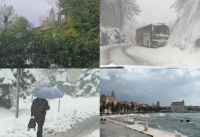 Nevreme razorilo Hrvatsku: Orkanski naleti ostavili pustoš, nastava otkazana zbog opasnosti po decu (VIDEO)