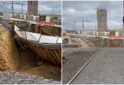 Put se urušava, ljudi vriše i beže: Drama u Prištini - pojavio se jeziv snimak, sve propalo u ogromnu rupu (VIDEO)