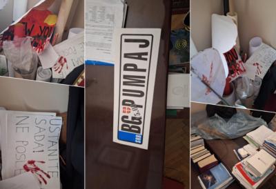 SKANDAL KAKAV SE NE PAMTI!  U Rektoratu pronađen čitav arsenal pirotehnike, braunile, špricevi, topovski udari - tamo gde im nikako nije mesto!