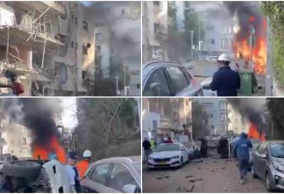 Noć i jutro pod sirenama: Rakete Irana pogodile centralni deo Tel Aviva, ima povređenih - dramatični prizori spaljenih vozila i zgrada (VIDEO)