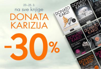 30% popusta na sve knjige Donata Karizija: Jedinstvena prilika da otkrijete jednog od najvećih autora trilera današnjice