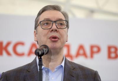 Predsednik Aleksandar Vučić stigao u štab SNS