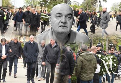 Drugarica Žuta se pojavila na sahrani Duška Vujoševića: Svi su se pitali ko je kada su videli njeno ime (VIDEO)