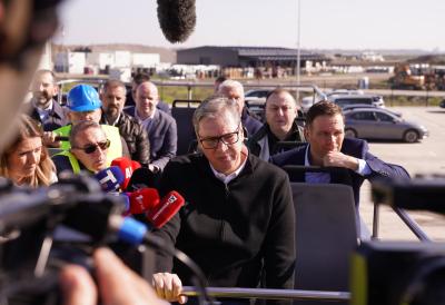 Vučić obilazi gradilište EXPO 2027