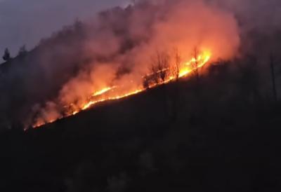 Vatra guta sve pred sobom: Požar uništava livade i nisko rastinje u okolini Štrpca, snimci šokiraju