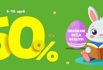 Velika uskršnja akcija koja se ne propušta: više od 100 dečjih knjiga uz 50% popusta
