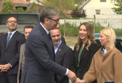 VUČIĆ U PARAĆINU  Predsednik na svečanom otvaranju novog proizvodnog pogona kompanije Vaider Srpska fabrika stakla