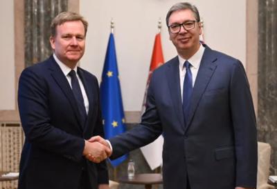 "Srbija ostaje čvrsto opredeljena za dijalog" Vučić sa Sorensenom: Jednostrane mere Prištine stvaraju pritisak na naš narod (FOTO)