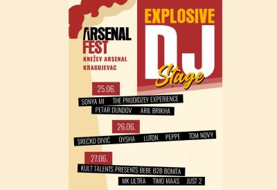 TIMO MAAS, TOM NOVY I ARIL BRIKHA NA EXPLOSIVE DJ STAGE-U ARSENAL FESTA 2026