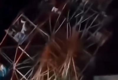 (VIDEO) Točak pun ljudi se srušio na vašaru: Stravični prizori, najmanje 30 povređenih među njima ima i dece - čula se škripa posle drugog kruga, a onda usledio horor