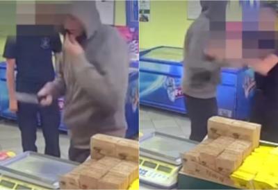 (VIDEO) Hrabri Luka savladao naoružanog pljačkaša: Maskiran muškarac sa nožem upao u radnju, vatrogasac odmah reagovao
