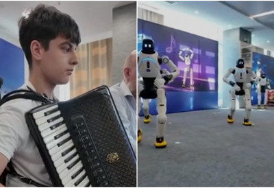 Mladi talentovani harmonikaš Vuk (13) pozvao na skup 27. juna: Uz njegove zvuke će roboti iz Kine zaigrati Moravac (VIDEO)