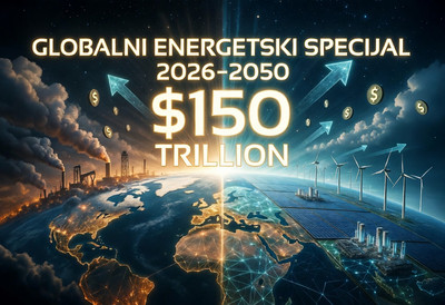 BUDUĆNOST ENERGIJE: SVET ULAZI U NAJVEĆU TRANSFORMACIJU U ISTORIJI – IZNAD 150 BILIONA $