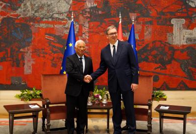 Predsednik Vučić razgovarao u četiri oka s Antoniom Koštom: Odličan i sadržajan razgovor o budućnosti odnosa Srbije i EU, u toku plenarni razgovor delegacija