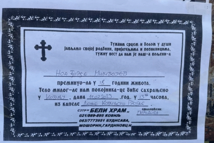 Umrlica Noe Milivojev