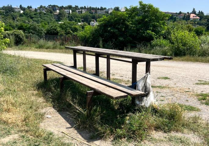 Klupa na kojoj je sedeo Vladimir Kojo