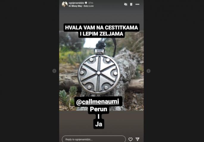 Ognjen Amidžić, Instagram stori
